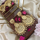 Vriksham Gold Look Alike Floral Dual Peacock Earring-G18238